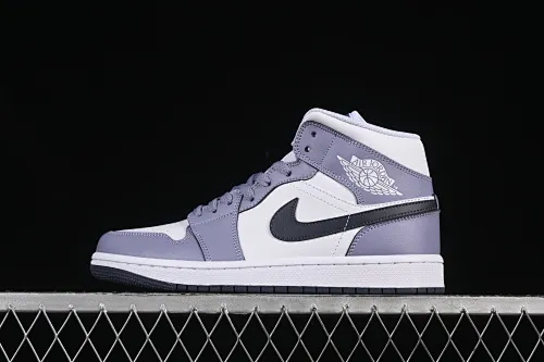 All categories Air Jordan Jordan series basketball shoes Air Jordan 1 Mid Air Jordan 1 Mid AJ1 Joe 1 haze purple mid-top cultural and casual sneakers DQ8426-145